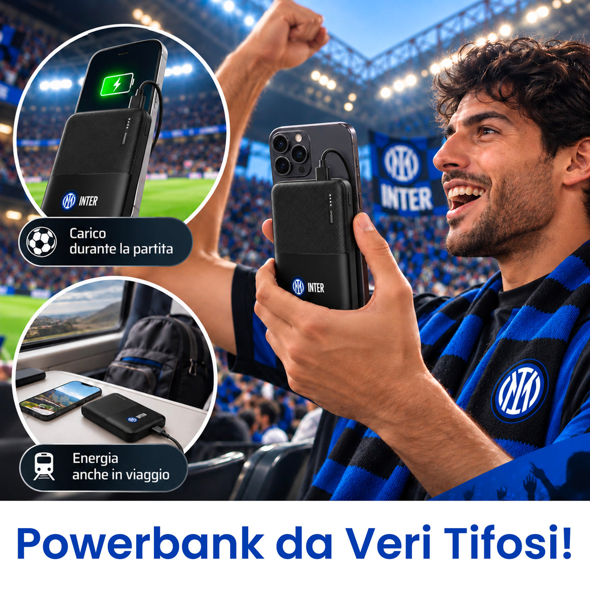 Power Bank 5000 / 10000 / 20000 mAh, Sottile & Compatto - Inter