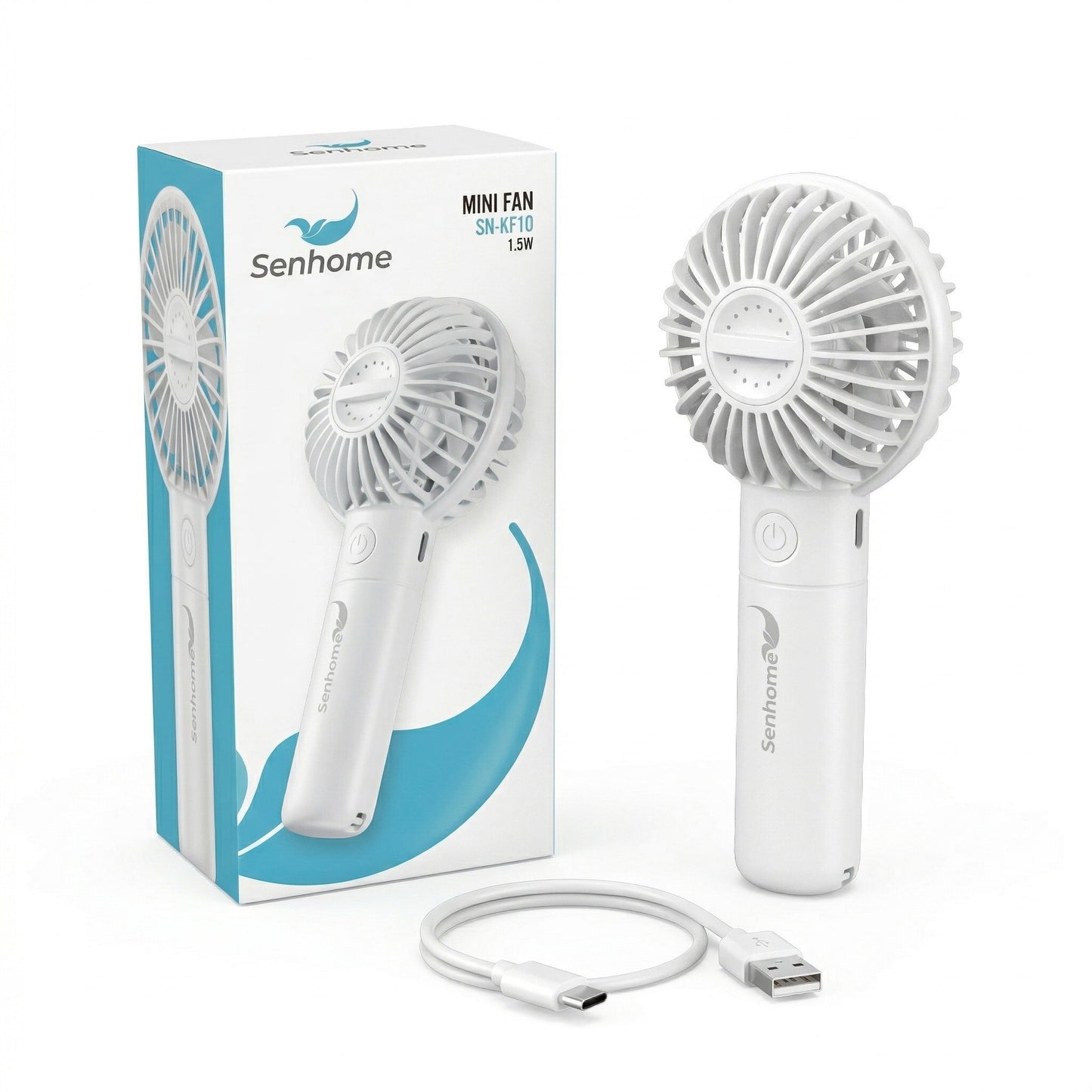 Portable Mini Fan with Aromatherapy - Rechargeable Battery