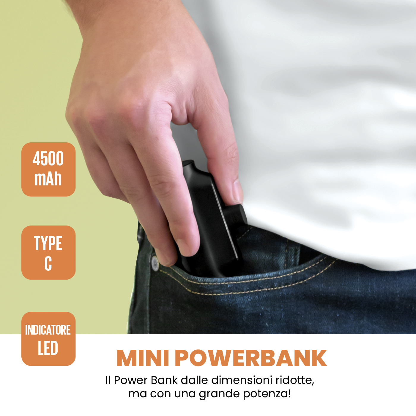 Bundle Zaino Hybrid e Power Bank 4500mAh - per Viaggi, Lavoro e Scuola