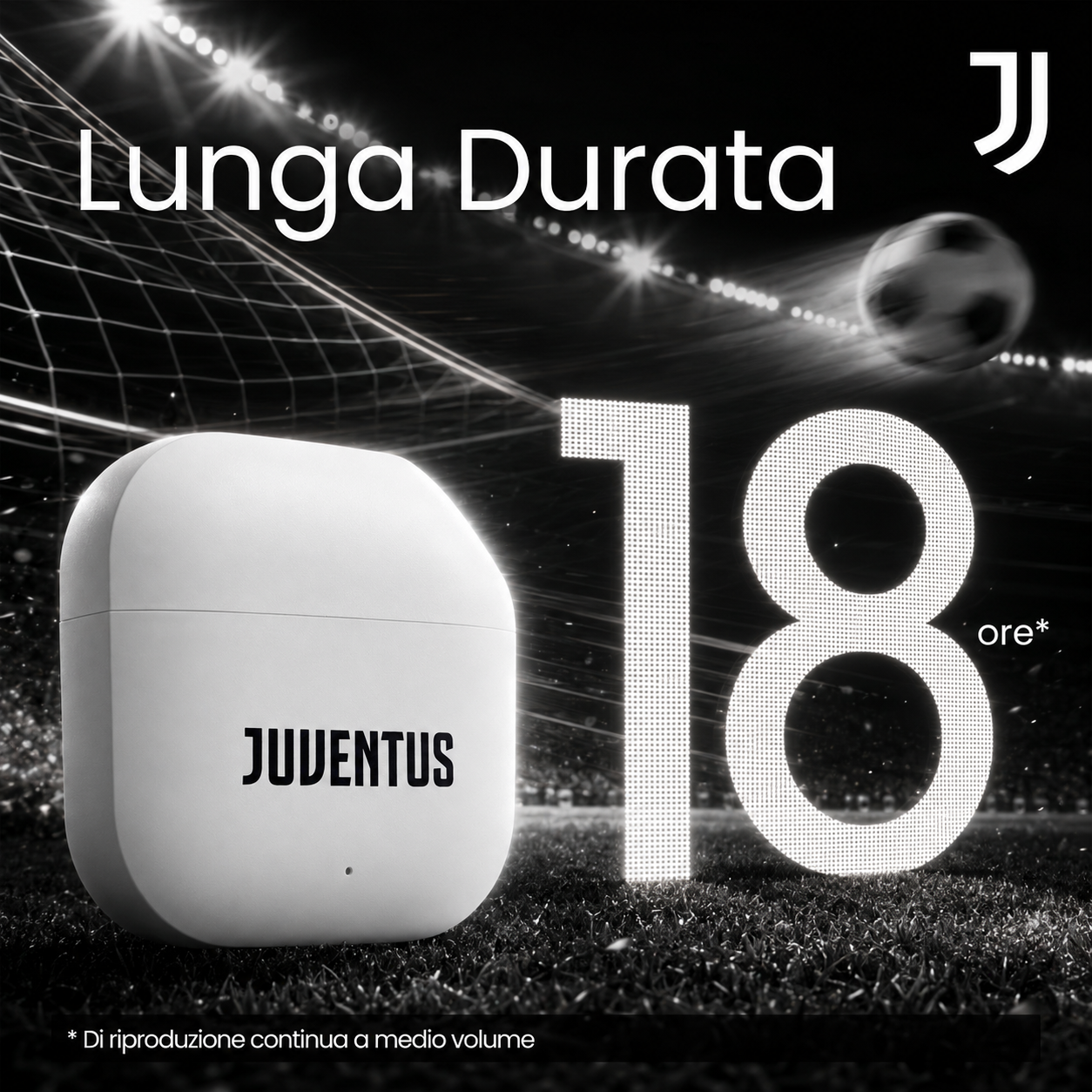 XM201 In-Ear Bluetooth Earbuds - with Charging Case - Juventus