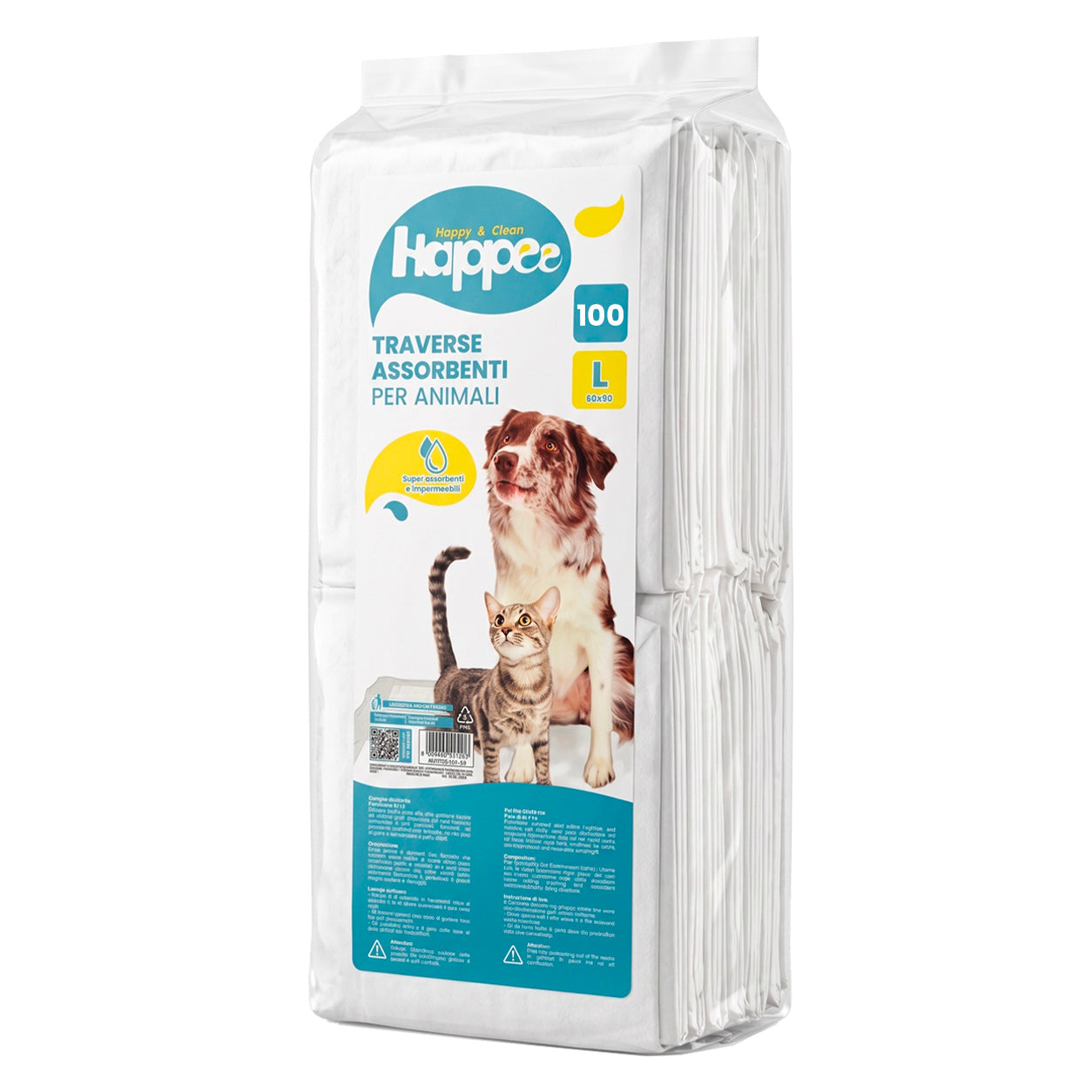 Traversine Igieniche Assorbenti - Cani & Gatti - Taglia L 60x90 - Maxi Pack