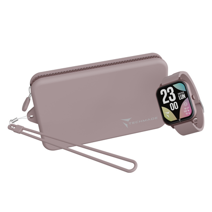 Smartwatch Glow with Phone and SOS Function - Bundle Pack with Pouch
