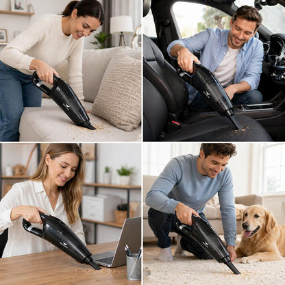 Rechargeable Crumb Vacuum with HEPA Filter - 2000mAh Battery