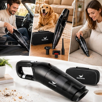 Rechargeable Crumb Vacuum with HEPA Filter - 2000mAh Battery