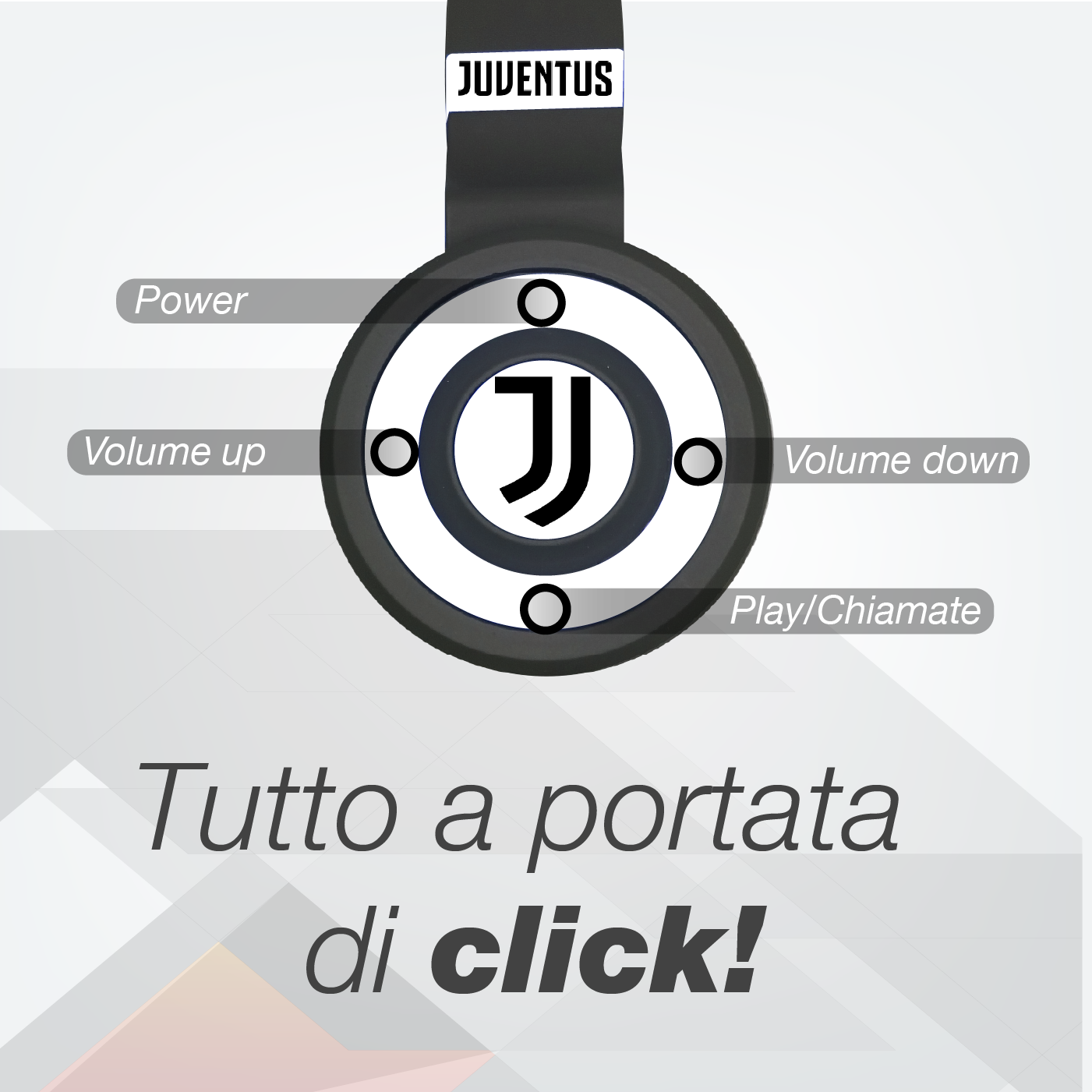 Cuffie Wireless Bluetooth On-Ear - Juventus