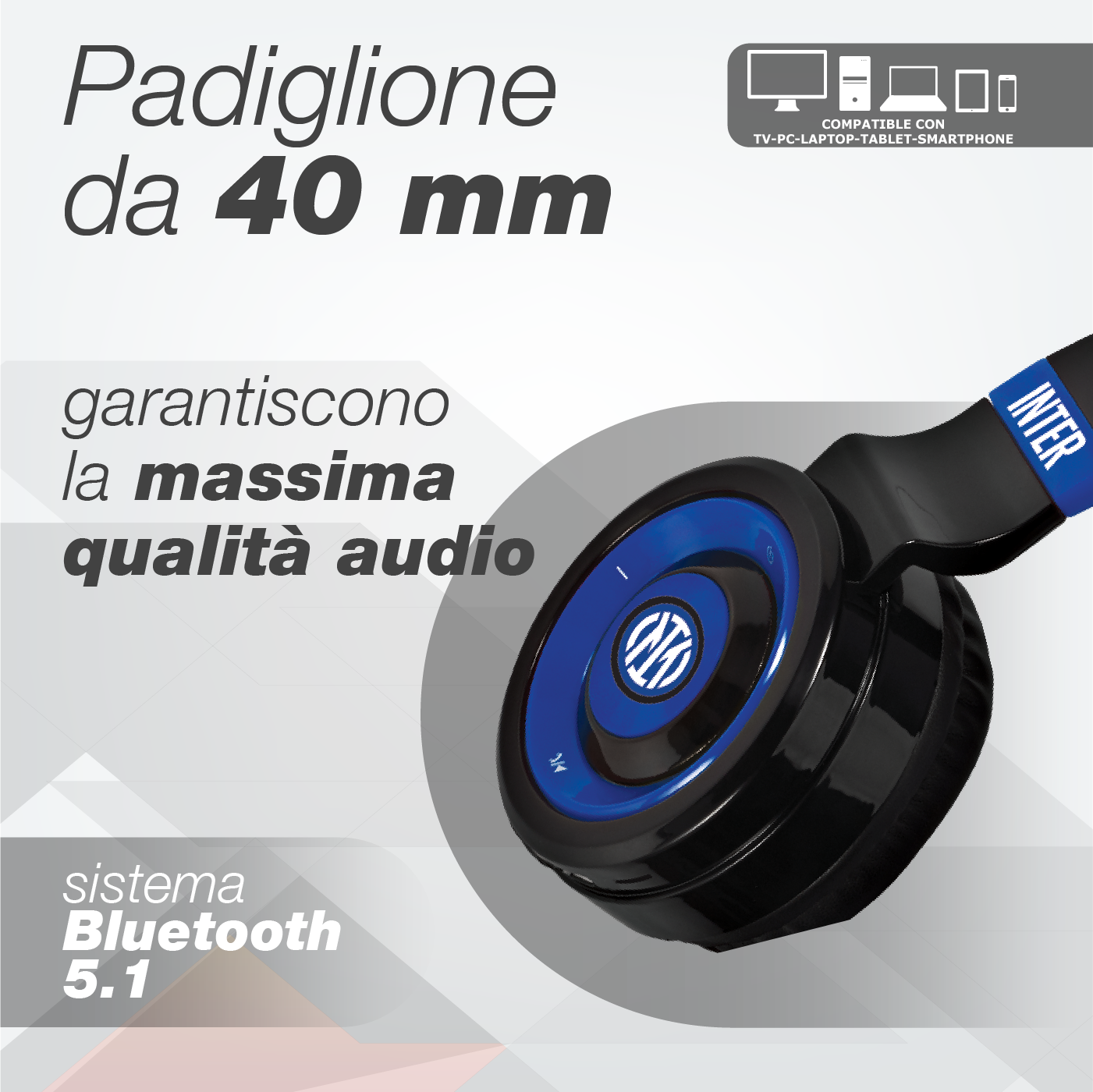 Cuffie Wireless Bluetooth On-Ear - Inter