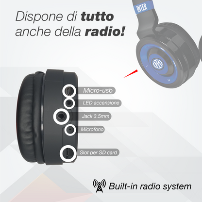 Cuffie Wireless Bluetooth On-Ear - Inter