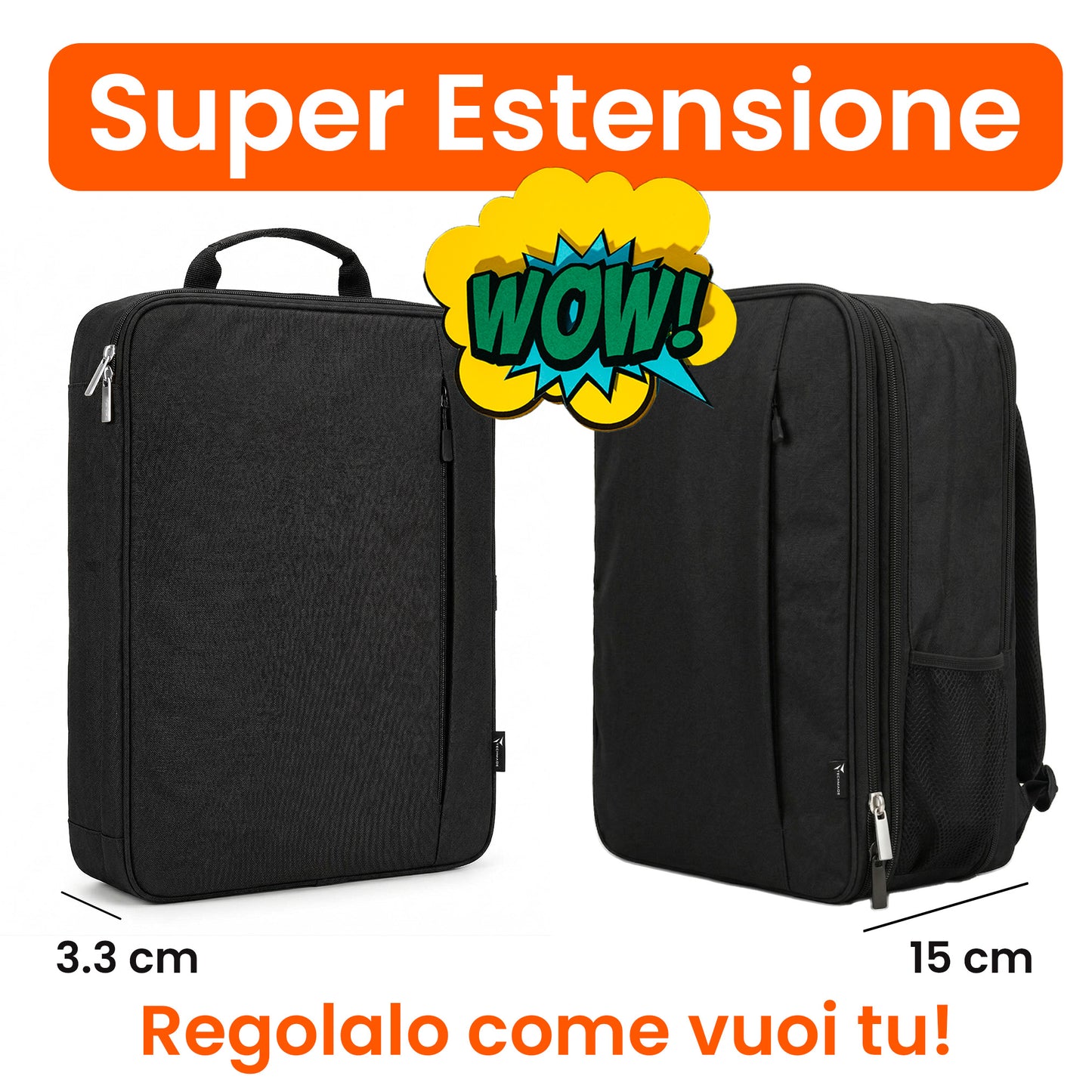 Hybrid Backpack and 4500mAh Power Bank Bundle - for Travel, Work, and School