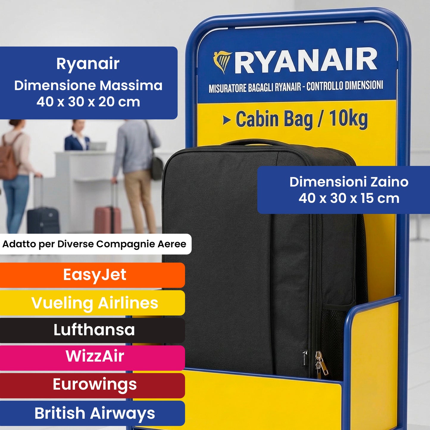 Hybrid Backpack and 4500mAh Power Bank Bundle - for Travel, Work, and School