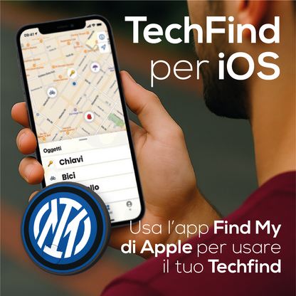 Localizzatore Smart Tracker (compatibile con Apple) con funzione SOS - Inter