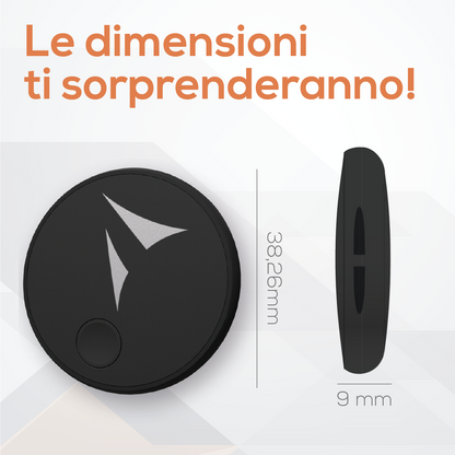 Localizzatore Smart Tracker (compatibile con Apple) con funzione SOS