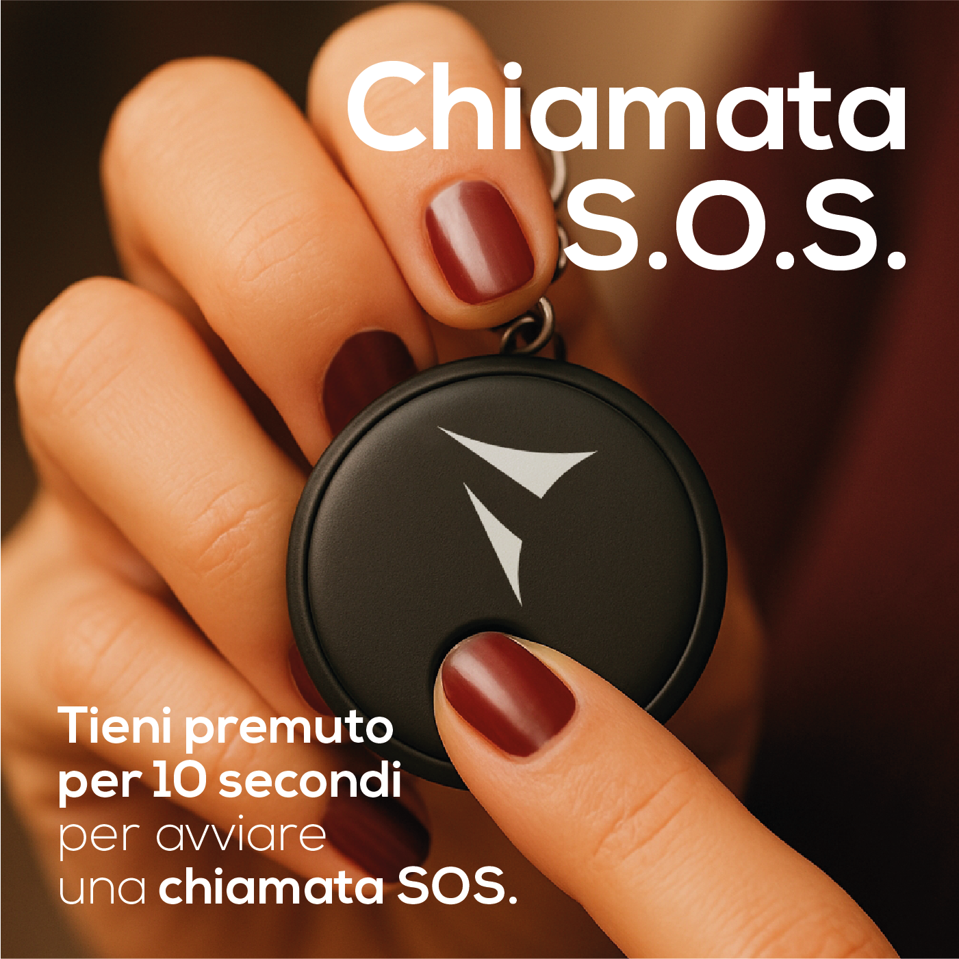 Localizzatore Smart Tracker (compatibile con Apple) con funzione SOS