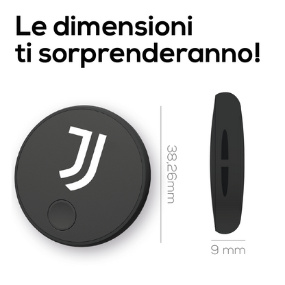 Localizzatore Smart Tracker (compatibile con Apple) con funzione SOS - Juventus