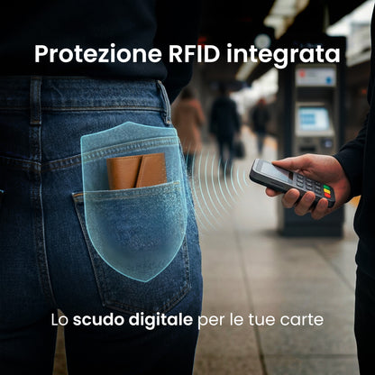 Portafogli Smart Basic compatibile Magsafe - Tasca Banconote, fino a 6 Carte