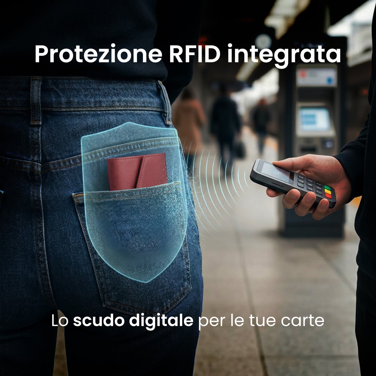 Portafogli Smart Basic compatibile Magsafe - Tasca Banconote, fino a 6 Carte
