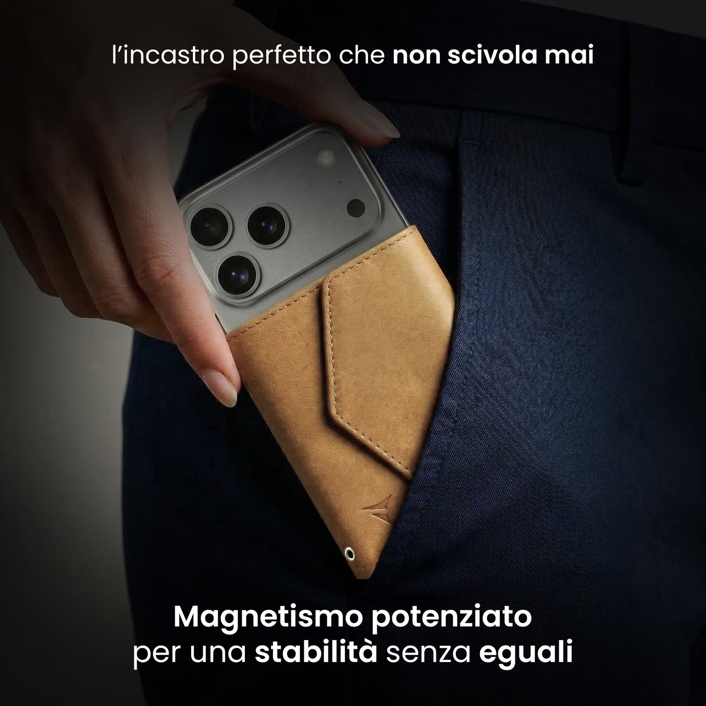 Portafogli Smart Basic compatibile Magsafe - Tasca Banconote, fino a 6 Carte