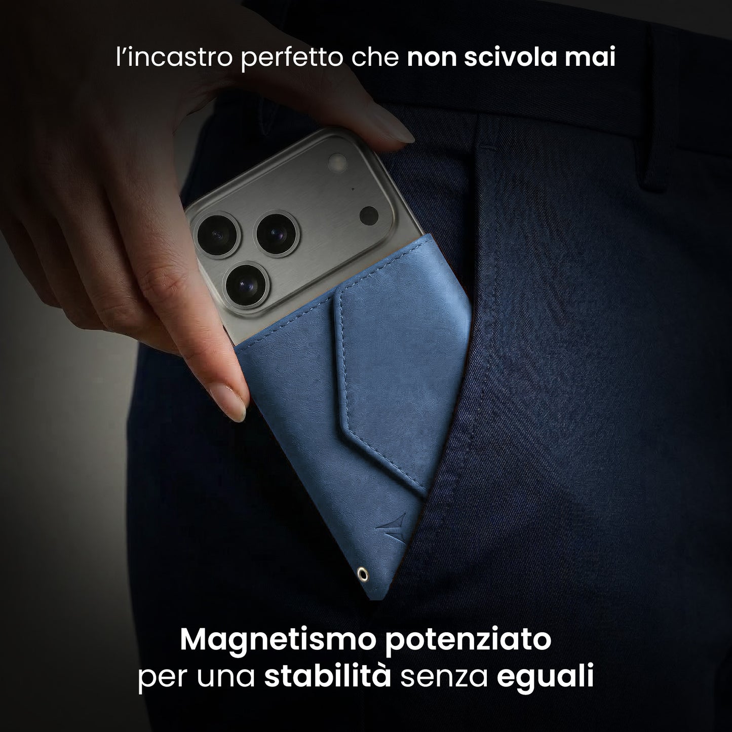 Portafogli Smart Basic compatibile Magsafe - Tasca Banconote, fino a 6 Carte