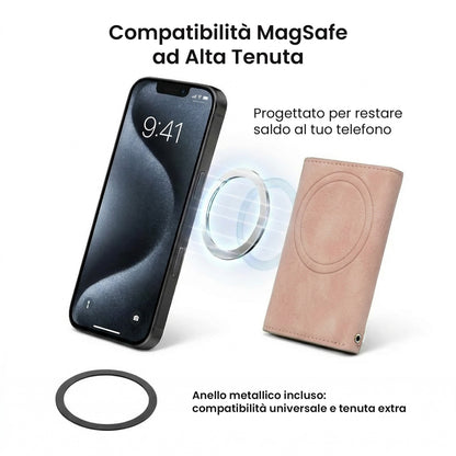 Portafogli Smart Basic compatibile Magsafe - Tasca Banconote, fino a 6 Carte
