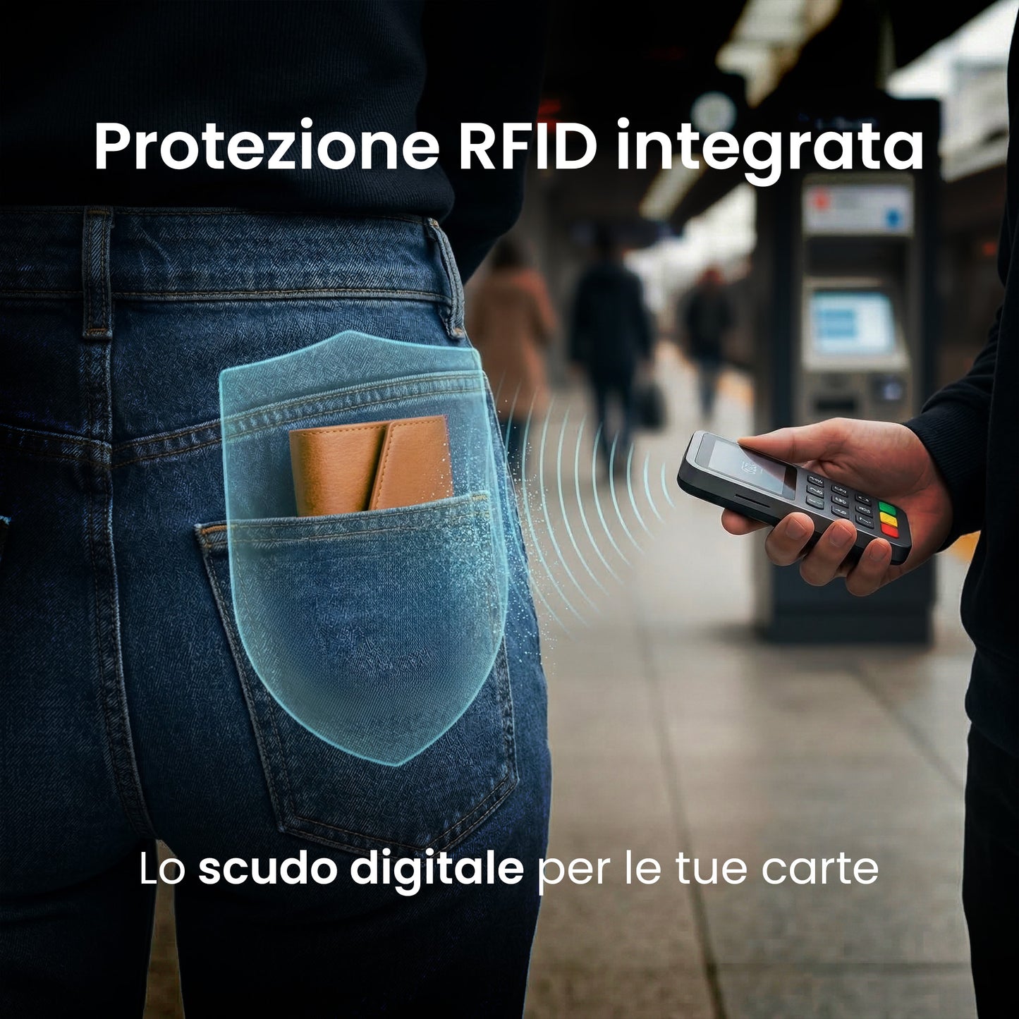 Portafogli Smart Basic compatibile Magsafe - Tasca Banconote, fino a 6 Carte