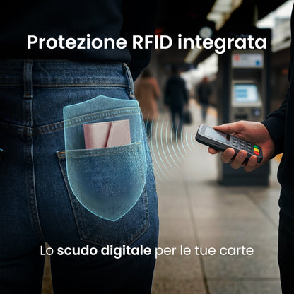 Portafogli Smart Basic compatibile Magsafe - Tasca Banconote, fino a 6 Carte