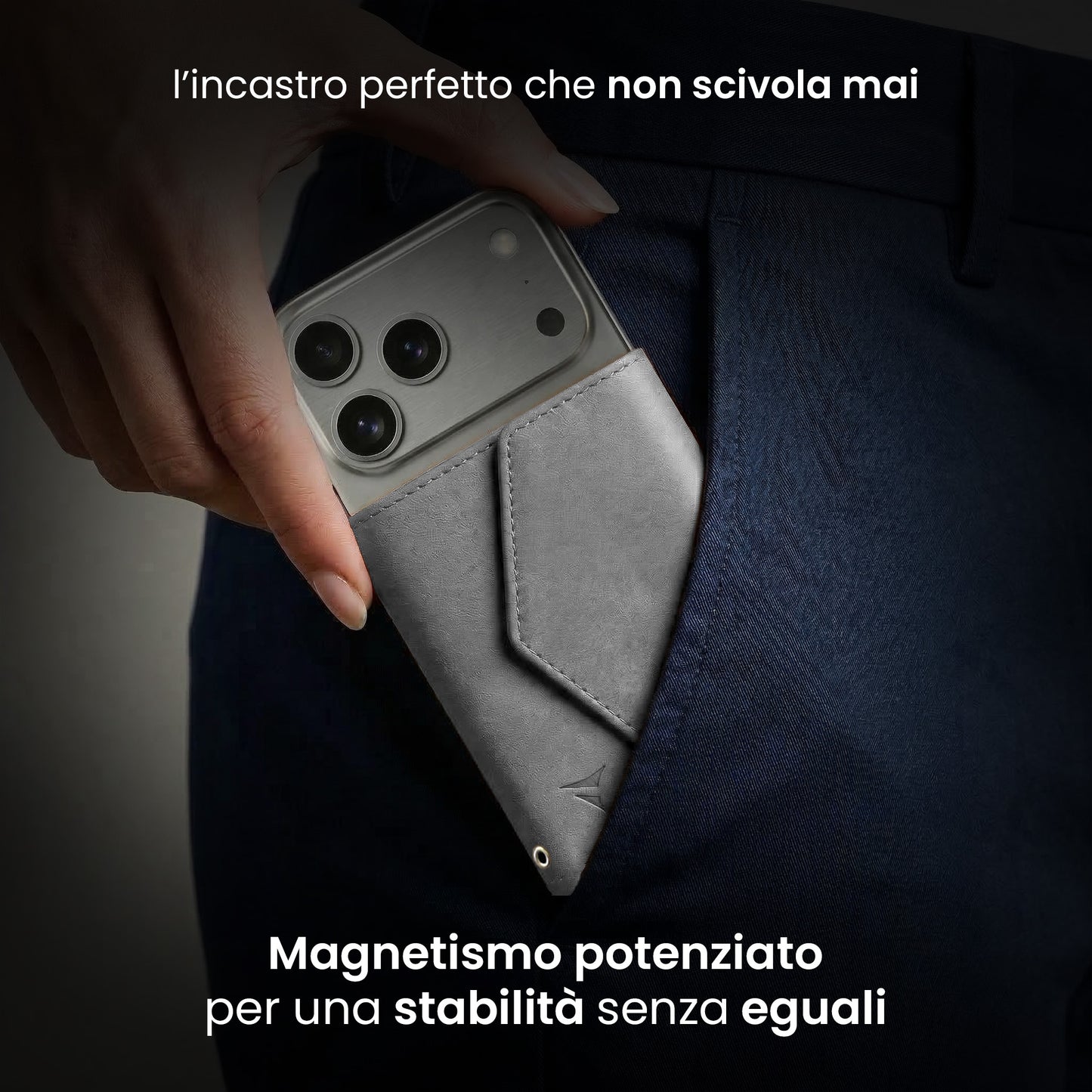 Portafogli Smart Basic compatibile Magsafe - Tasca Banconote, fino a 6 Carte