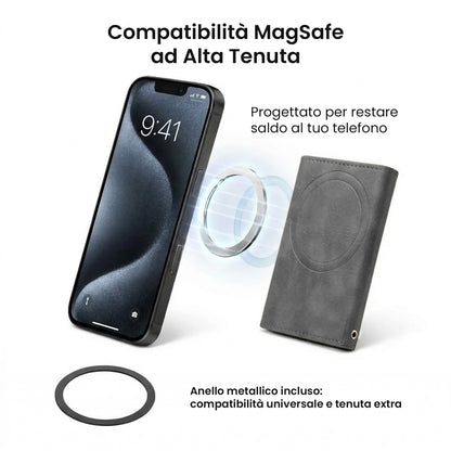 Portafogli Smart Basic compatibile Magsafe - Tasca Banconote, fino a 6 Carte
