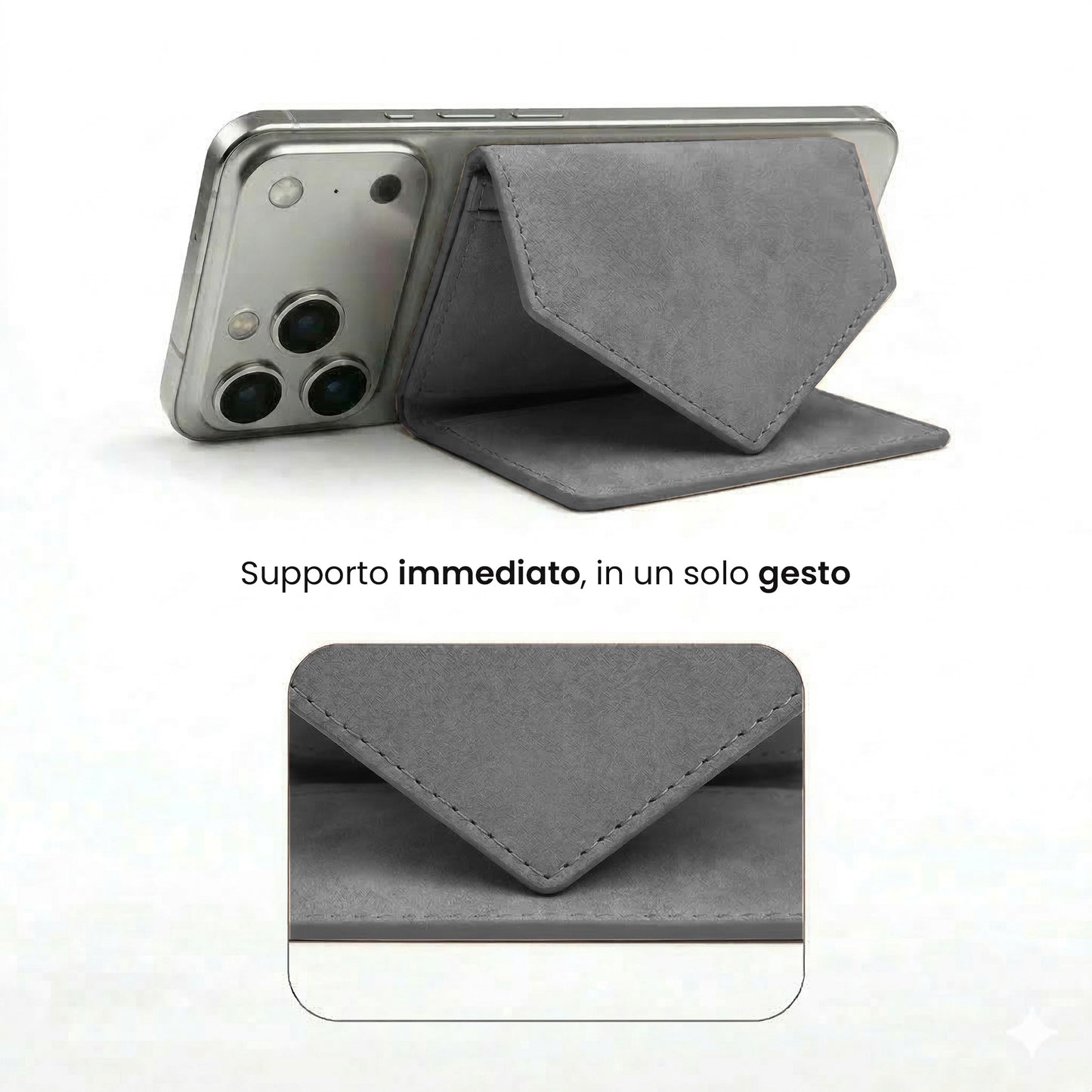Portafogli Smart Basic compatibile Magsafe - Tasca Banconote, fino a 6 Carte