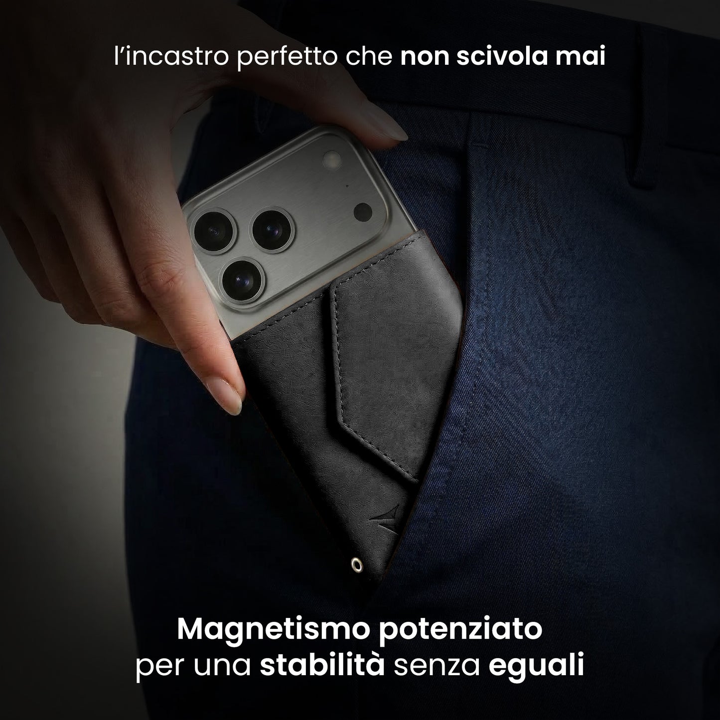 Portafogli Smart Basic compatibile Magsafe - Tasca Banconote, fino a 6 Carte