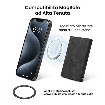 Portafogli Smart Basic compatibile Magsafe - Tasca Banconote, fino a 6 Carte