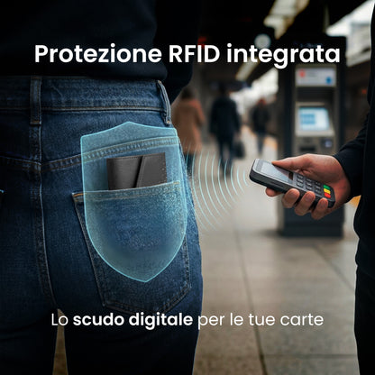 Portafogli Smart Basic compatibile Magsafe - Tasca Banconote, fino a 6 Carte