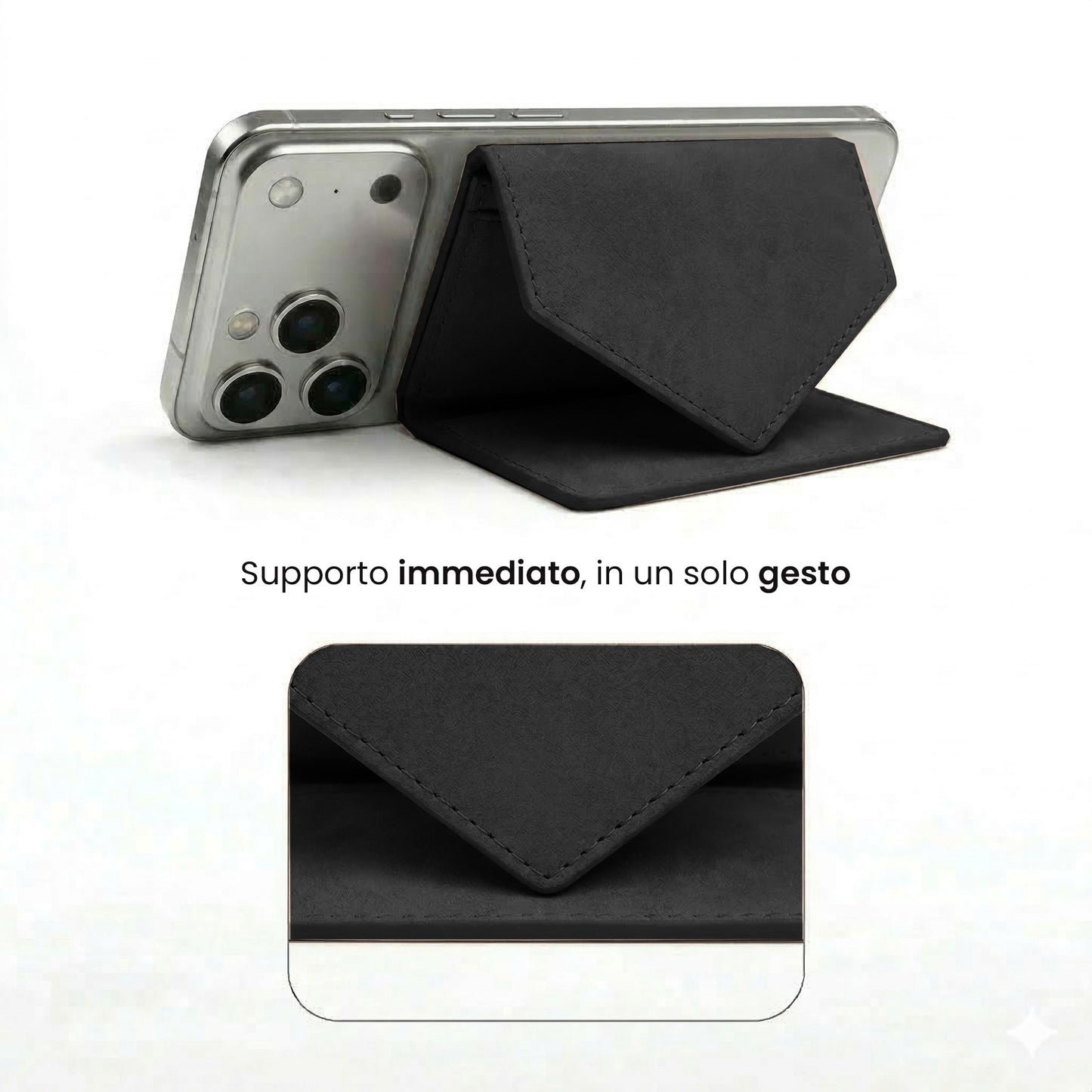 Portafogli Smart Basic compatibile Magsafe - Tasca Banconote, fino a 6 Carte