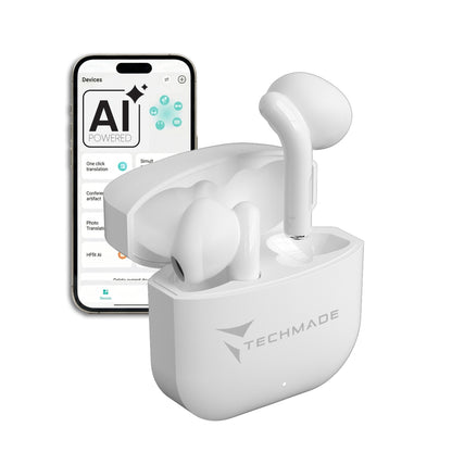 Auricolari Bluetooth in Ear XM201 - con Box di ricarica - AI di traduzione