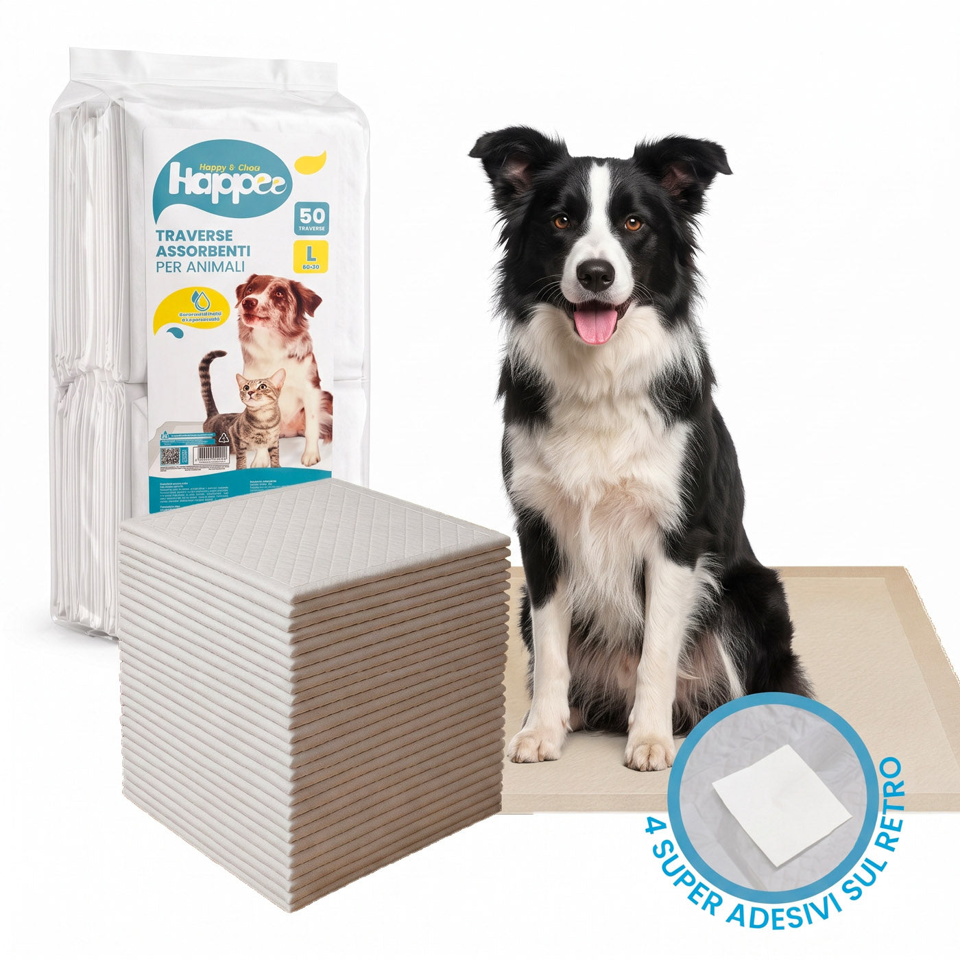 Traversine Igieniche Assorbenti - Cani & Gatti - Taglia L 60x90 - Maxi Pack