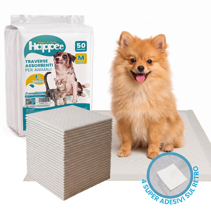 Traversine Igieniche Assorbenti - Cani & Gatti - Taglia M 60x60 - Maxi Pack