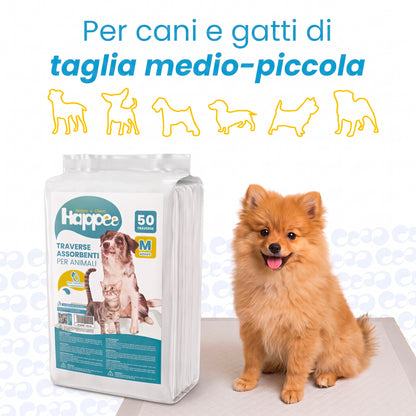 Traversine Igieniche Assorbenti - Cani & Gatti - Taglia M 60x60 - Maxi Pack