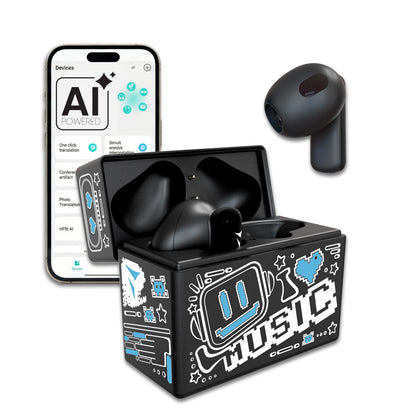 In-Ear Bluetooth Earbuds XM201 - with Charging Case - AI Translation