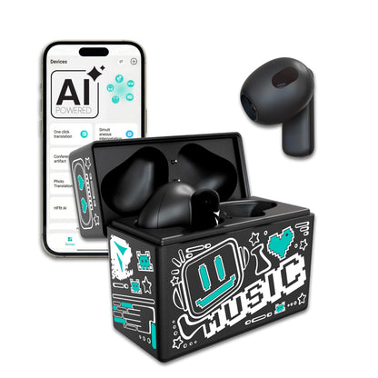 In-Ear Bluetooth Earbuds XM201 - with Charging Case - AI Translation