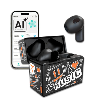 In-Ear Bluetooth Earbuds XM201 - with Charging Case - AI Translation