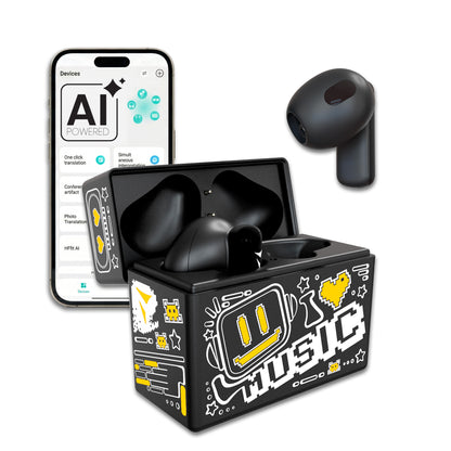 In-Ear Bluetooth Earbuds XM201 - with Charging Case - AI Translation