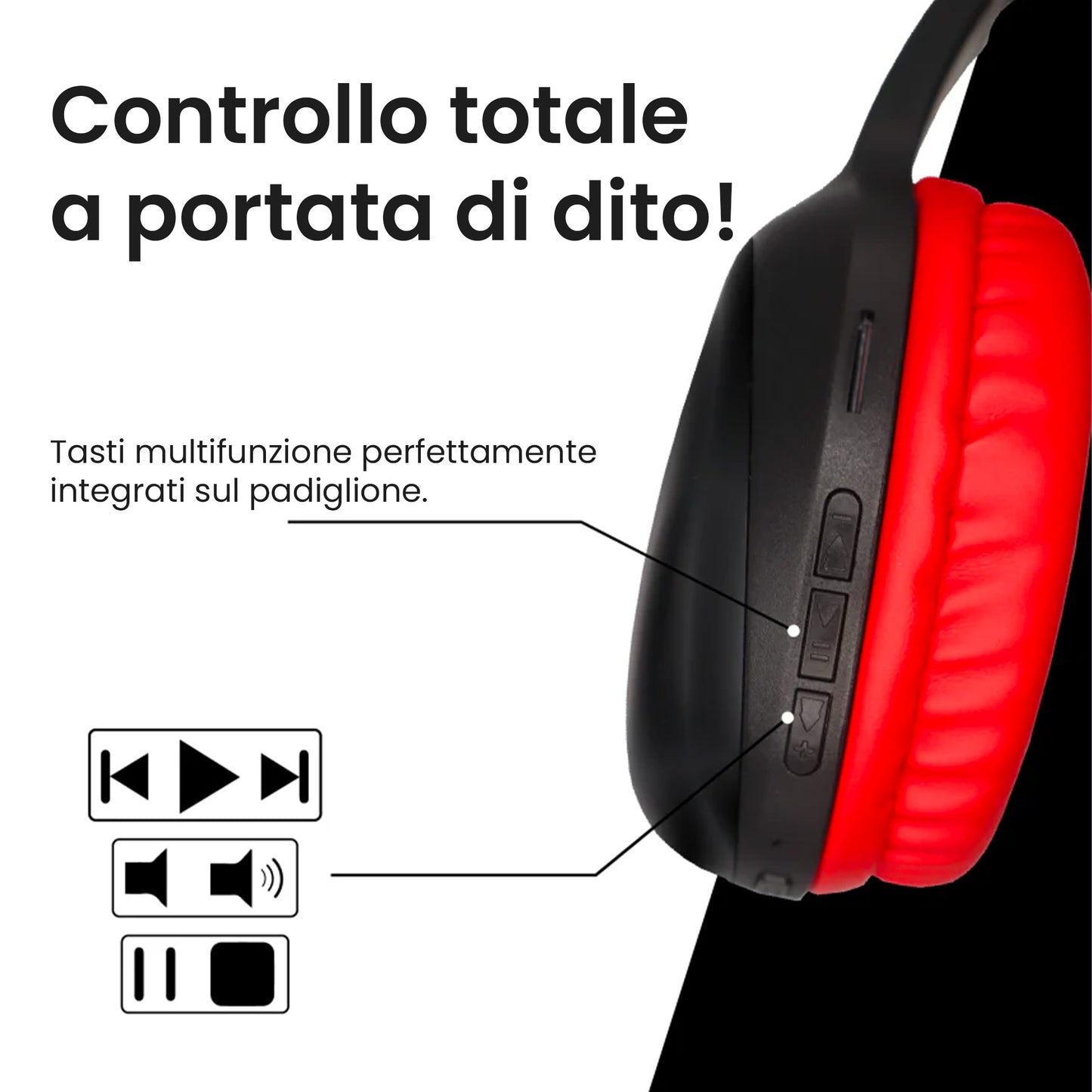 Cuffie Wireless Bluetooth Over Ear - Milan