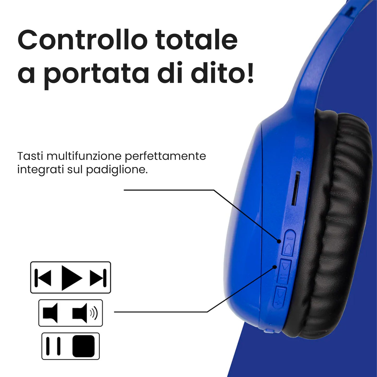 Cuffie Wireless Bluetooth Over Ear - Inter