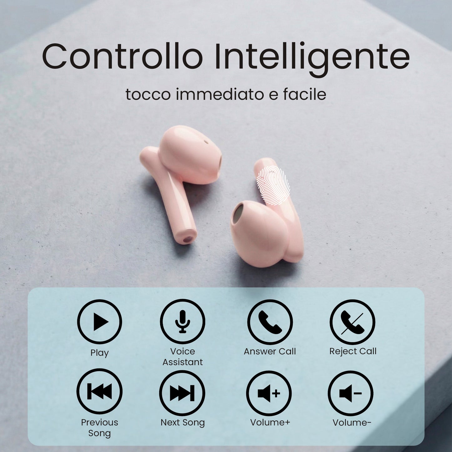 Auricolari Bluetooth in Ear XM201 - con Box di ricarica - AI di traduzione
