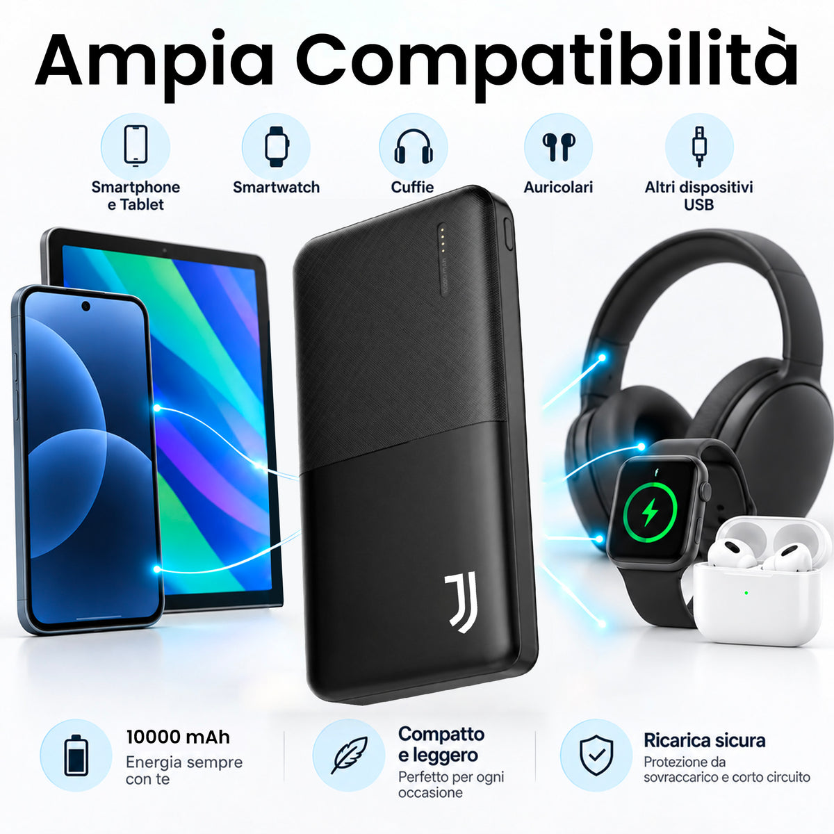 Power Bank 5000mAh, Slim & Compact - Inter