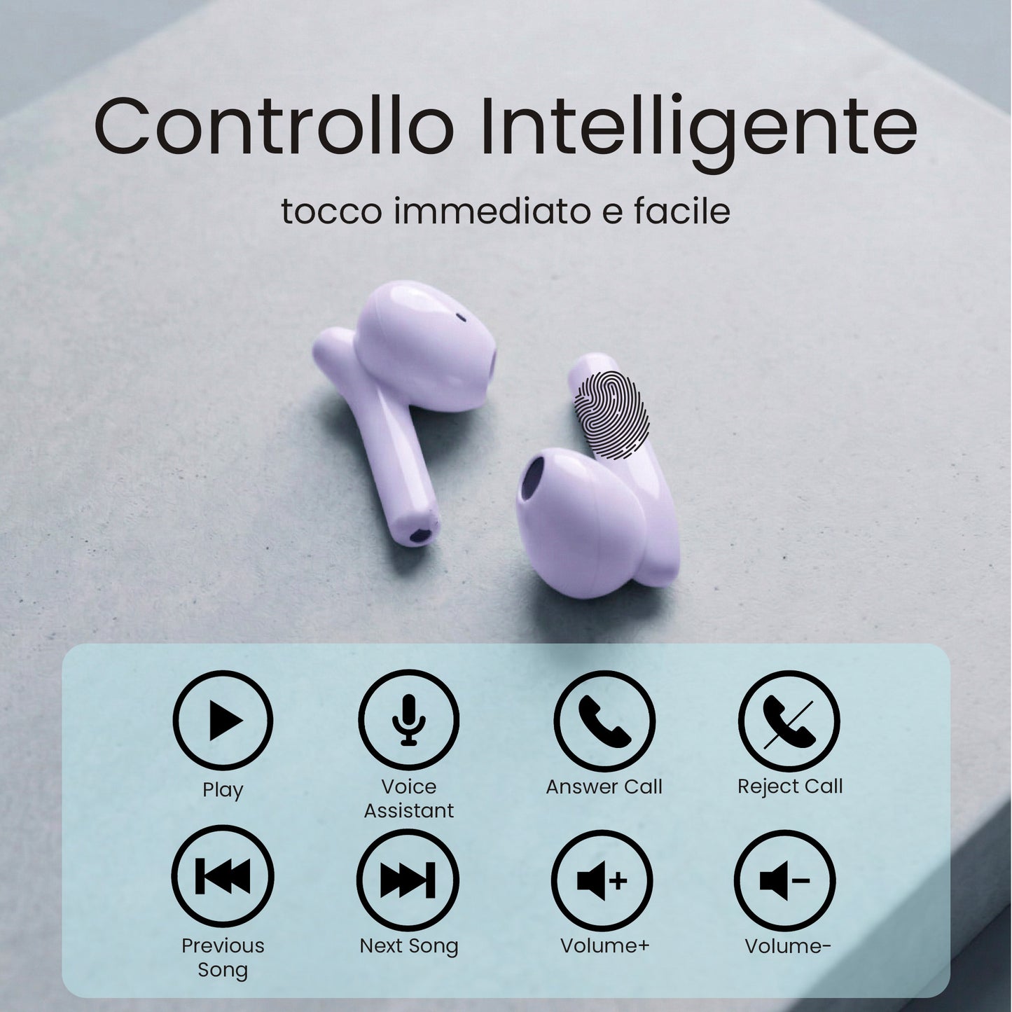 Auricolari Bluetooth in Ear XM201 - con Box di ricarica - AI di traduzione