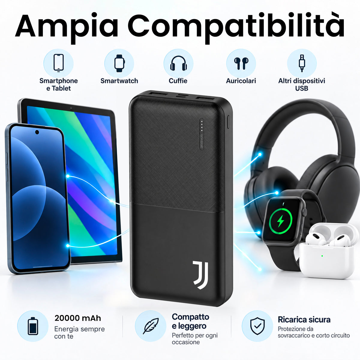 Power Bank 5000mAh, Slim & Compact - Inter