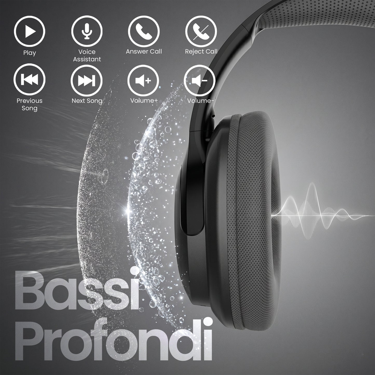 Wireless Bluetooth Over-Ear Headphones