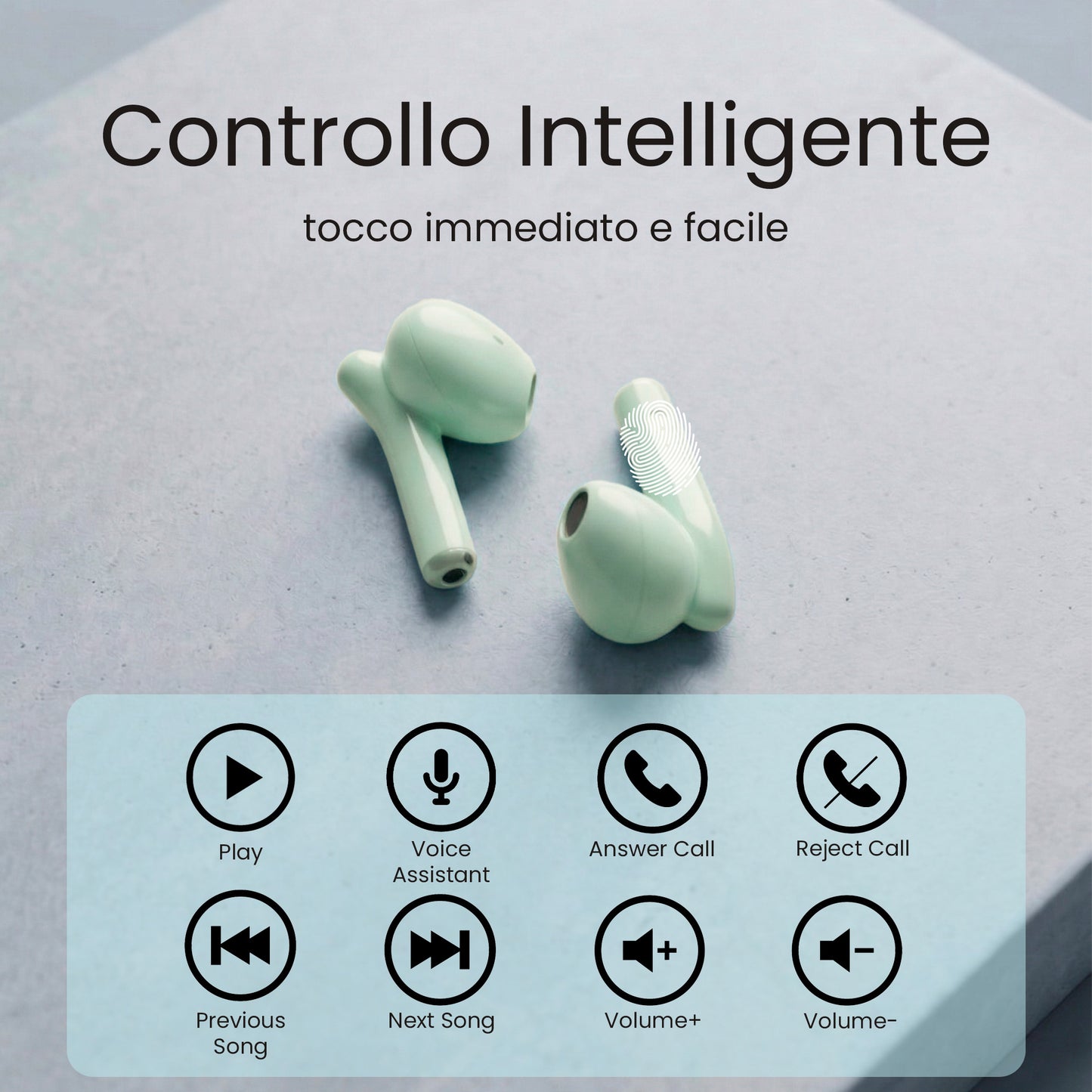 Auricolari Bluetooth in Ear XM201 - con Box di ricarica - AI di traduzione