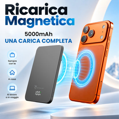 Powerbank con ricarica Wireless - 5000mAh / 10000mAh Grigio