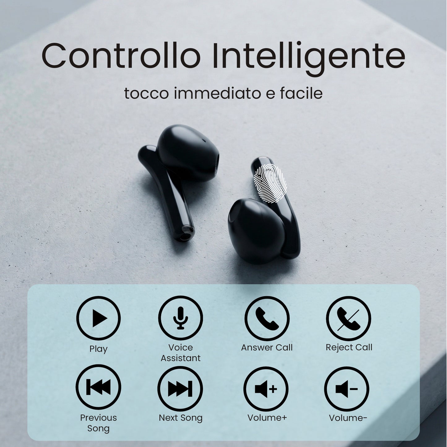 Auricolari Bluetooth in Ear XM201 - con Box di ricarica - AI di traduzione