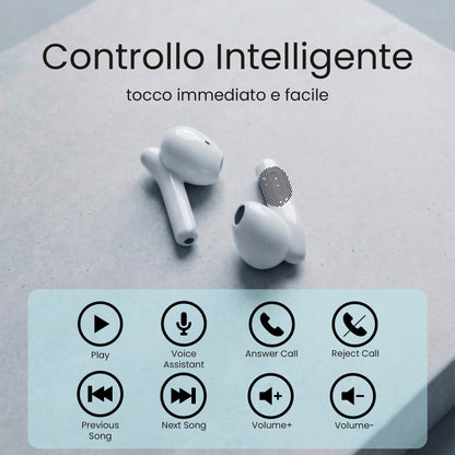 Auricolari Bluetooth in Ear XM201 - con Box di ricarica - AI di traduzione
